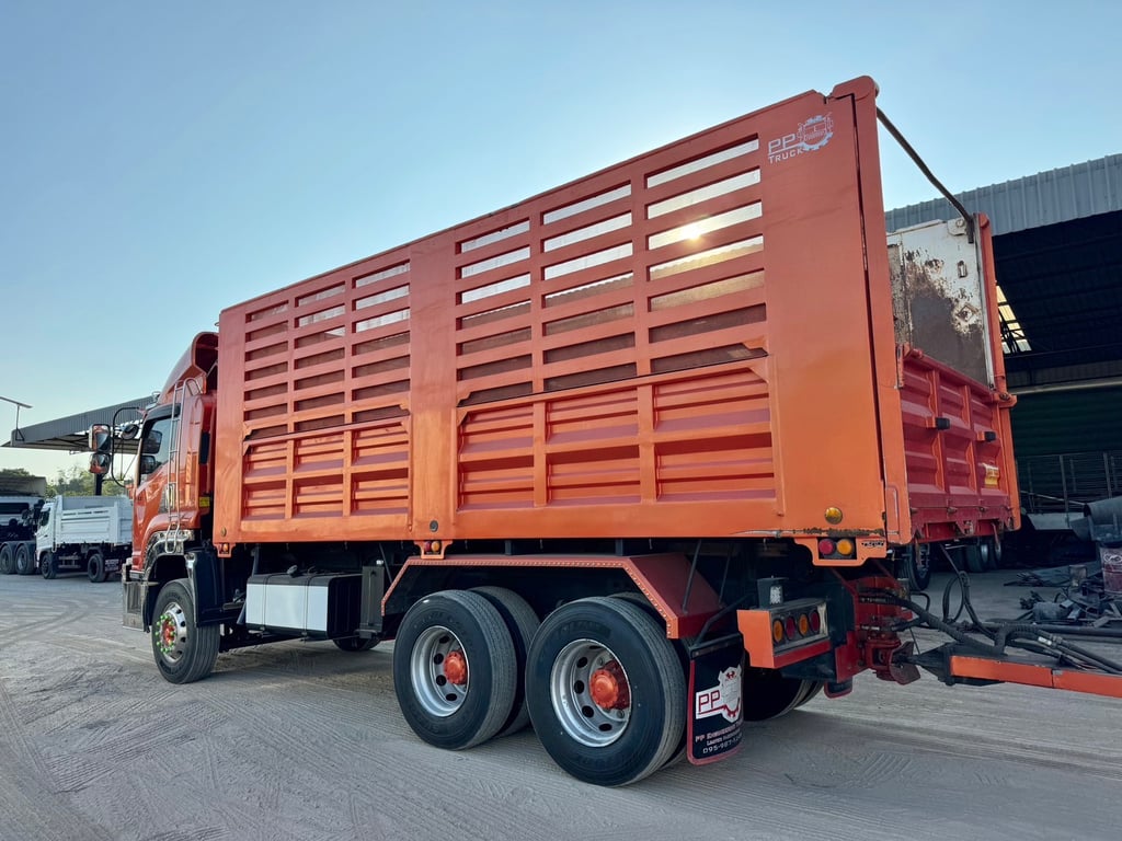 ISUZU FXZ 360 ปี 66 ไมล์ 189,000 km. #แม่–ลูกพ่วงดั้ม ## Lek1044-1045