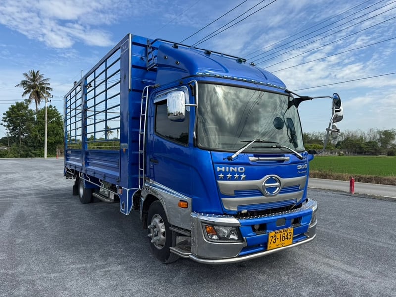 HINO FC9J 210HP ปี63 ไมล์ 600,000 km. #กระบะเหล็ก ยาว 6.60 ม. #LEK N.56
