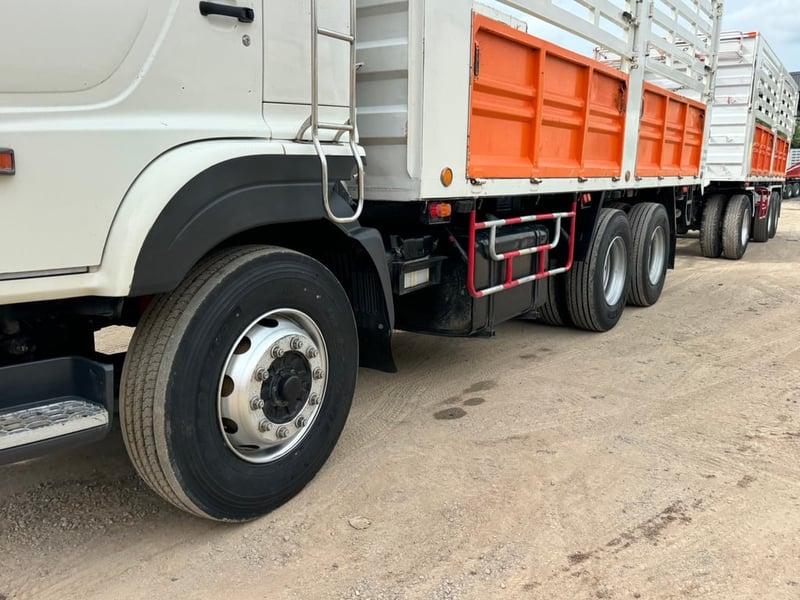 Hino Fm1a 344 HP ปี64  ไมล์ 354,000 KM. #10ล้อพ่วงกระบะเหล็กไม่ดั้ม #Lek1056-1057 