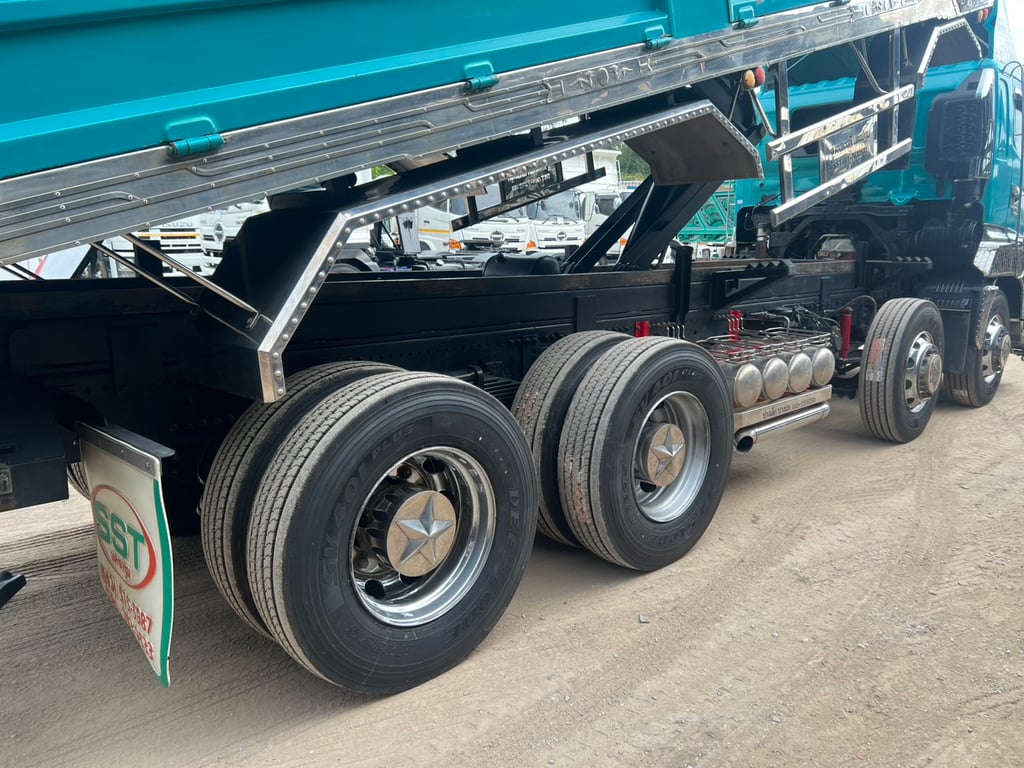 HINO FL1A 344 HP ปี 66 ไมล์ 213,500 km. #12 ล้อดั้ม กระบะดั้มเกษตร แผงสูง ##LEK1095 HINO FL1A 344 HP ปี 66 ไมล์ 213,500 km. #12 ล้อดั้ม กระบะดั้มเกษตร แผงสูง ##LEK1095