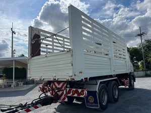  Hino FM1A 344 HP ปี 66 ไมล์น้อย 102,000 KM. #แม่ลูกดั้มพ์เกษตร กระบะเหล็กอู่ไทยมาวิน #LEK1272-1273