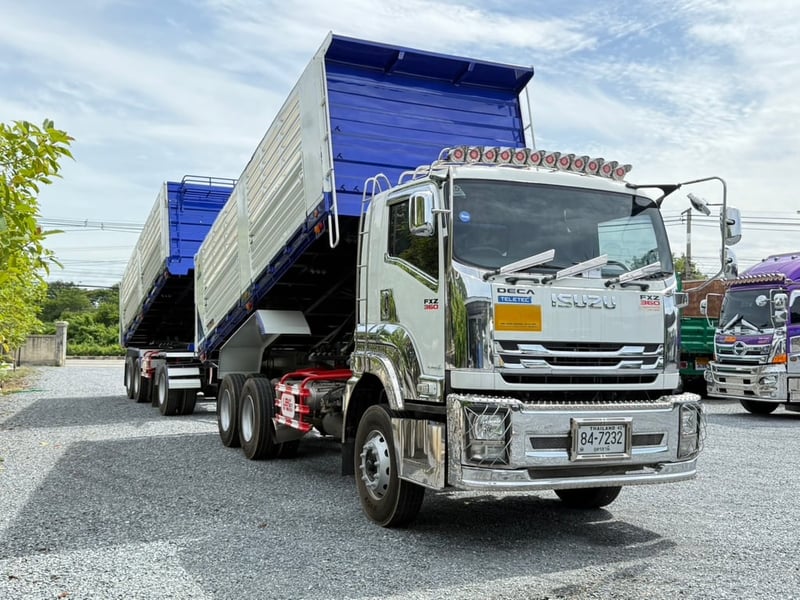 ISUZU FXZ 360HP  ปี65 ไมล์ 264,000km. #10ล้อพ่วงดินกระบะเวียงชัย #LEK 814-787 