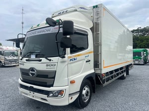 HINO FC9J 210 HP ปี 66 ไมล์แค่ 974 Km.  #รถตู้เย็นสแตนเลส ยาว 6.60 ม.#LEK 881