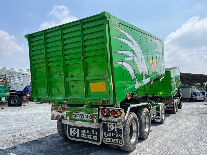 ISUZU FXZ 360 ปี 65 ไมล์น้อยเพียง 120,000 km. #รถพ่วงดินกระบะอลูมิเนียม SHK #LEK 943-944