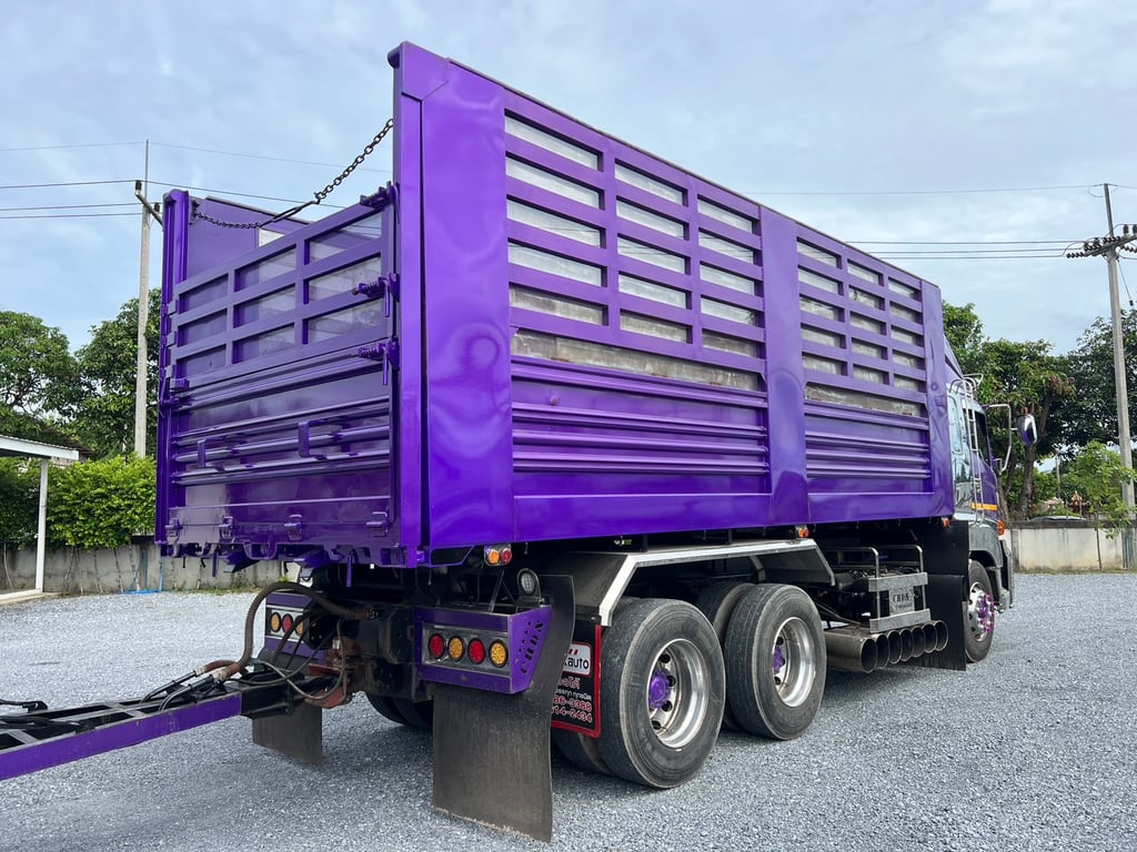 HINO FM2P 380HP ปี65 ไมล์ 188,000 KM. #10ล้อพ่วงกระบะเหล็กดั้มเกษตร #LEK568,569