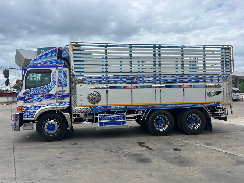 HINO FL8J 260HP เพลาเดียว ปี59 ไมล์87,000km. #ล่องกระบะมีเนียม#LEK400