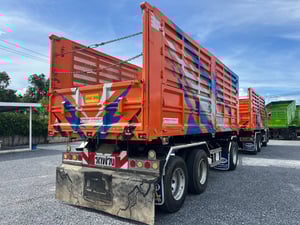 HINO FM1A 344HP ปี66 ไมล์ 287,400 KM. #รถพ่วงกระบะดั้มเกษตร 6 ไม้  #LEK941,942 