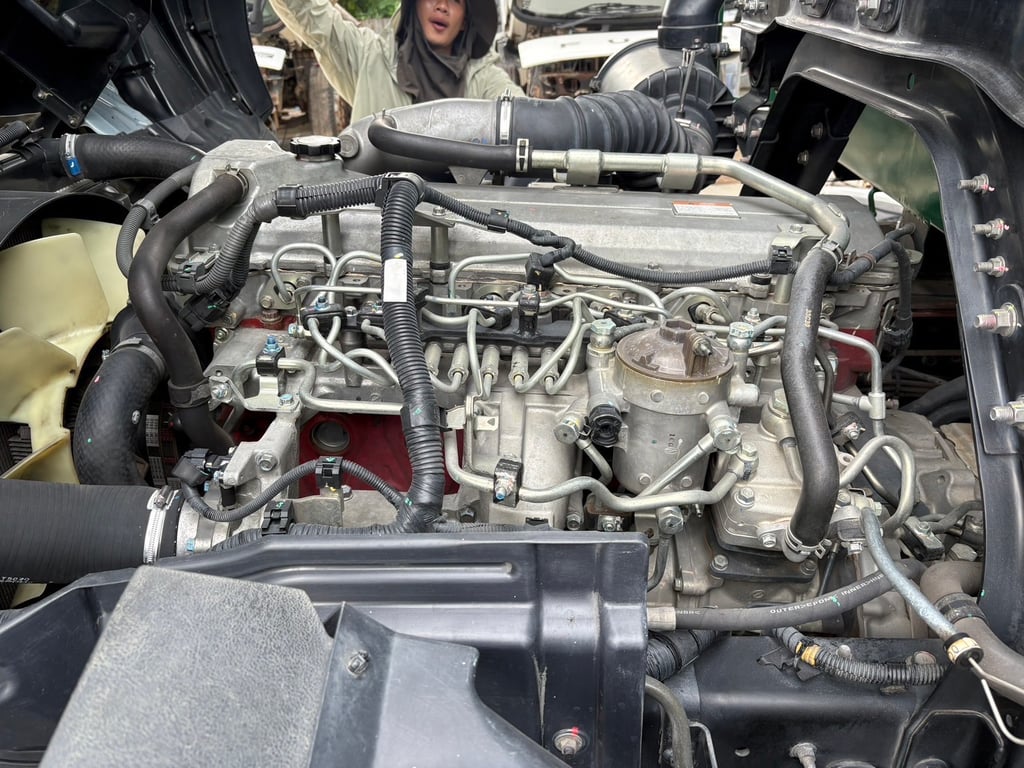 ็HINO FL8J 260HP ปี 64 ไมล์ 506,000 km. #10ล้อล่อง กระบะพนัส panus #LEK921