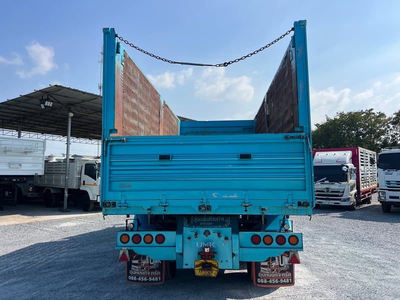 HINO FM1A 344 แรง ปี 66 ไมล์ 252,000 km. #10ล้อแม่ลูกพ่วงดั้มเกษตร #LEK958,1043