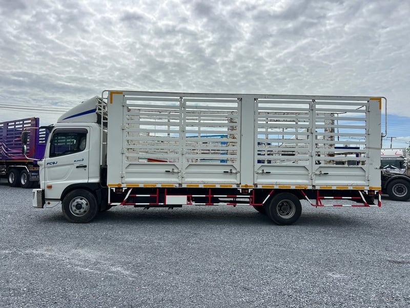 HINO FC9J 210 ปี63 ไมล์ 360,000 km. #กระบะเหล็ก 6.60ม. เปิดข้างได้1ข้าง #LEK794