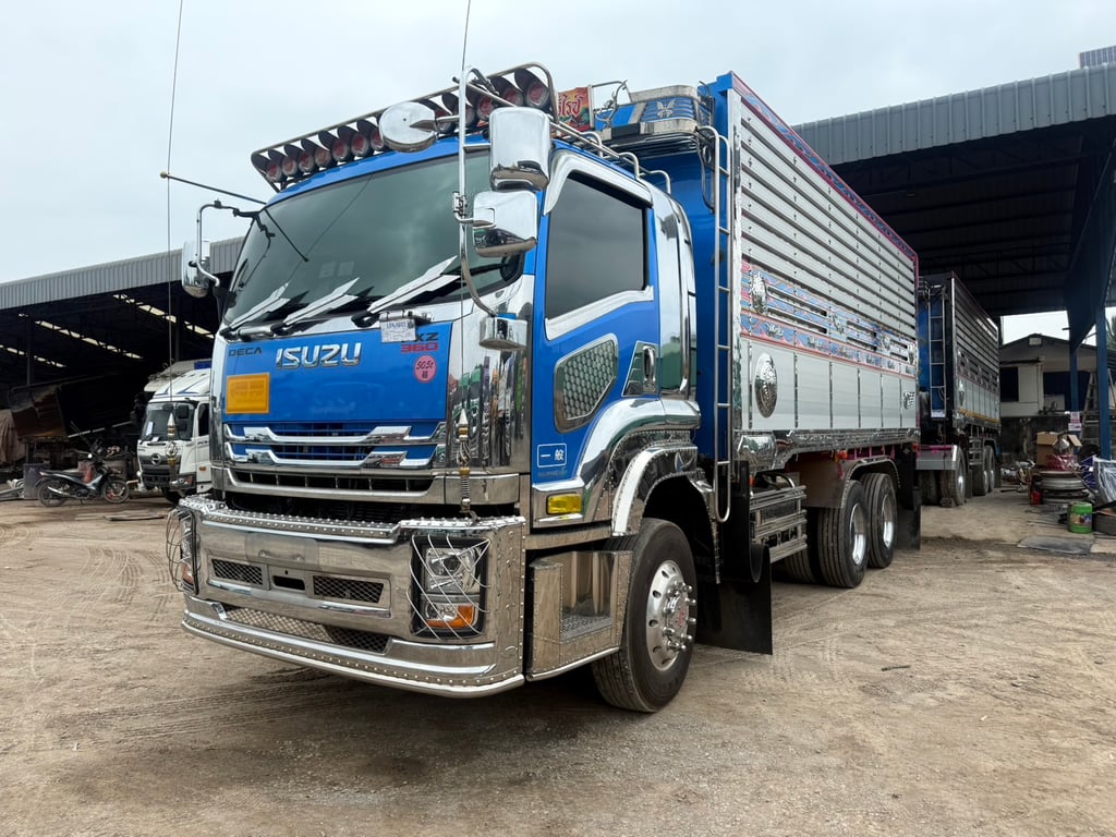 ISUZU FXZ 360 ปี66 ไมล์ 139,000 Km. #10ล้อพ่วงแม่-ลูก กระบะอลูมิเนียม #LEK1037-1085 ISUZU FXZ 360 ปี66 ไมล์ 139,000 Km. #10ล้อพ่วงแม่-ลูก กระบะอลูมิเนียม #LEK1037-1085