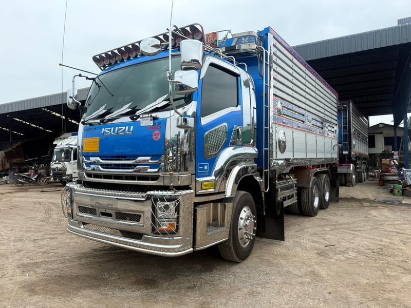 ISUZU FXZ 360 ปี66 ไมล์ 139,000 Km. #10ล้อพ่วงแม่-ลูก กระบะอลูมิเนียม #LEK1037-1085