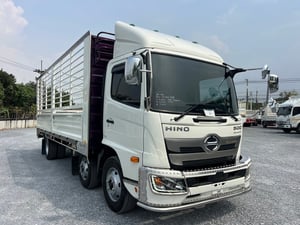 HINO FC9J 210 แรงม้า ปี 2566 ไมล์ 275,000 กม. #8ล้อ กระบะเหล็กเปิดข้าง  ยาว 6.60 เมตร #Lek980 