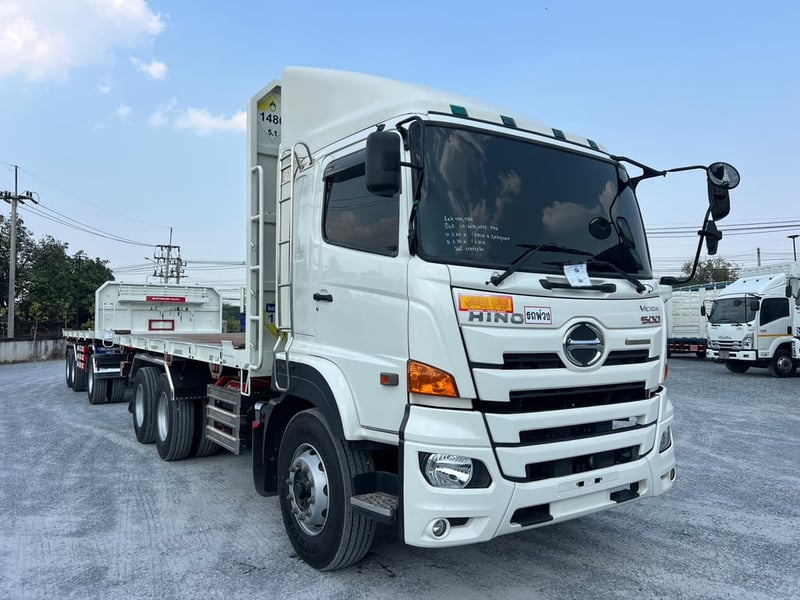 HINO 380 Fm2p ปี66 ไมล์ 148,800km. #แม่+ลูกพื้นเรียบดั้ม #LEK 1153-1154