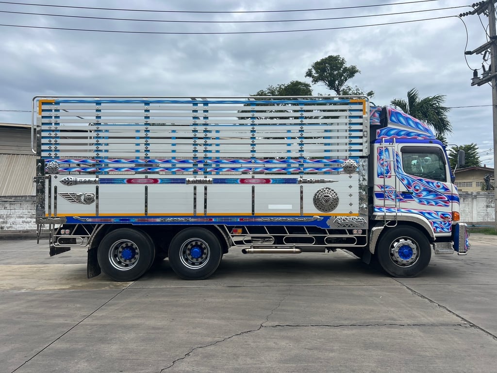 HINO FL8J 260HP เพลาเดียว ปี59 ไมล์87,000km. #ล่องกระบะมีเนียม#LEK400