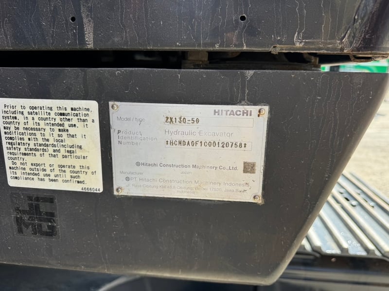 HITACHI ZX130-5C 90 แรงม้า ปี 66 เลขชั่วโมง 3,640 ชม. #แมคโคร  #LEK1087