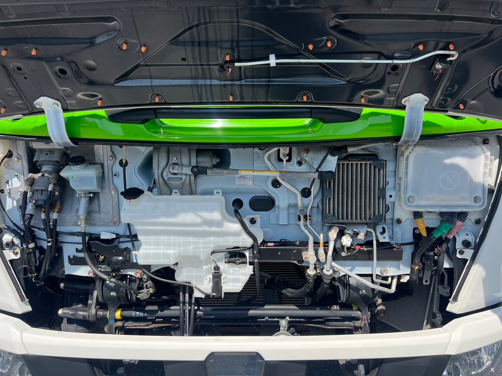 HINO FC9J 175 HP ปี 65 ไมล์ 11,700 กม. #6ล้อล่องกระบะเหล็ก #LEK1106