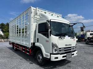 ISUZU FRR 210 HP ปี66 ไมล์ 27,000 KM. #6ล้อคอกเหล็กแผงสูง เปิดได้รอบด้าน #LEK 1072 