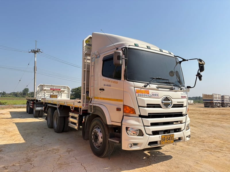 HINO 380 Fm2p ปี66 ไมล์ 148,800km. #แม่+ลูกพื้นเรียบดั้ม #LEK 1153-1154