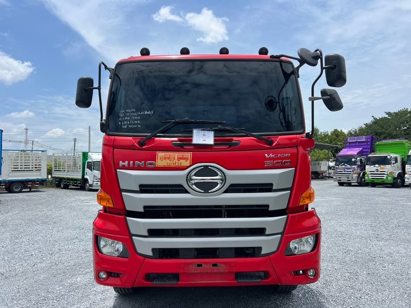 HINO FM1A 344HP ปี 64 ไมล์ 339,000 km. #12 ล้อพื้นเรียบ แม่ลูก พ่วง 2 คาน อู่ซุ่นชัย #LEK 972,973