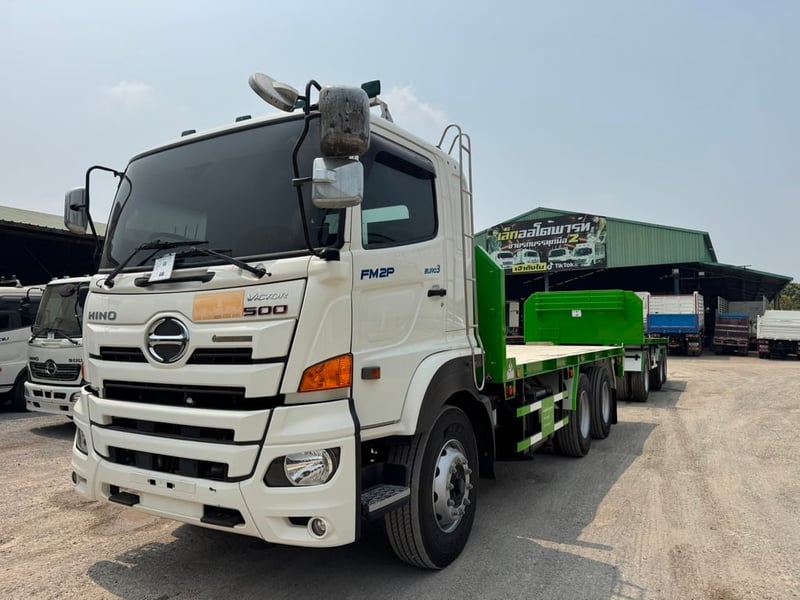 HINO FM2P 380 HP ปี 66 ไมล์ 53,761 km. #พื้นเรียบ แม่+ลูก #LEK 1247-1248