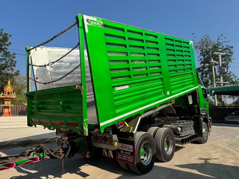 ISUZU FXZ 360 HP ปี 66 ไมล์ 500,000 KM. #พ่วงแม่ลูกกระบะดั้มอู่สหกิจ สแตนเลส #Lek1200-1201