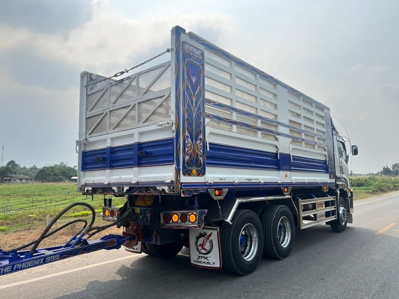 ISUZU FXZ 360 HP ปี 67 ไมล์ 172,951 km #พ่วงแม่ลูกกระบะเหล็กดั้มเกษตร อู่ฟีนิกส์ #LEK1147-1148