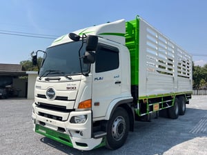 HINO FL8J 260HP ปี66 ไฟใหม่ ไมล์ 167,715 KM. #กระบะคอกเหล็กยาว 7.80 #LEK1179 