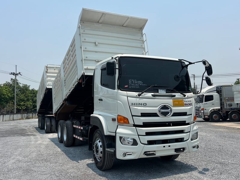 HINO FM1A 344HP แม่ปี 65 ลูกพ่วงสามมิตร ปี 2566 ไมล์ 201,404 KM. #แม่ลูก-กระบะดั้มสามมิตร SMM #LEK1002 ,719 