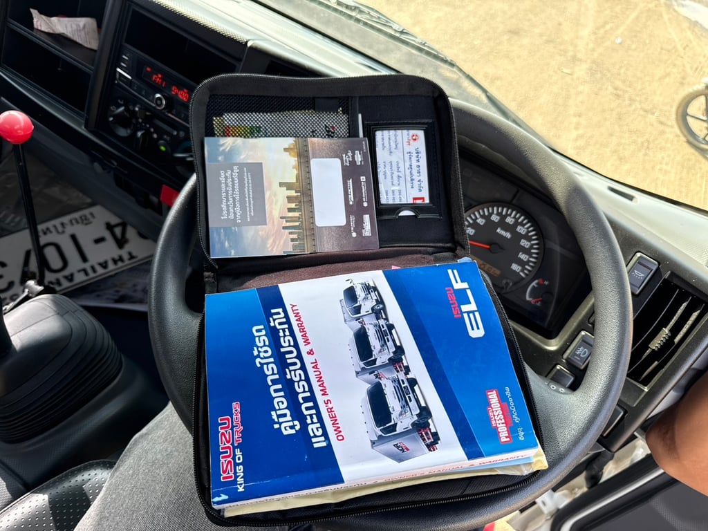 ISUZU NMR ดั้มพ์ไฟใหม่ (3 คิว) ปี 67 ไมล์แท้ 25,000 KM. #6ล้อดั้ม 3 คิว #LEK1049