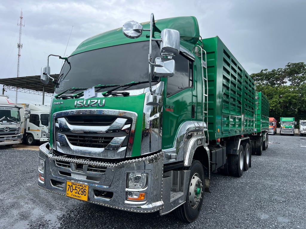 lSUZU FXZ 360 หน้า GIGA ปี 66 เลขไมล์เพียง 306,000 KM #กระบะดั้ม PP TRUCK กระบะเหล็กกึ่งเกษตร #LEK951-952 