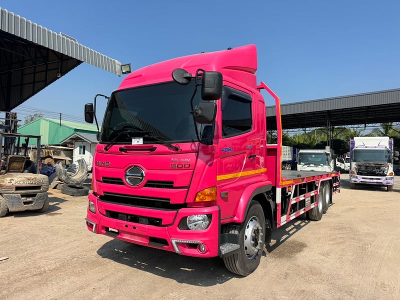 HINO VICTOR FG8J | 240 HP | ปี 2567 ไมล์แท้ 30,534 กม.  #กระบะพื้นเรียบ ยาว 7.80 เมตร #LEK 1140
