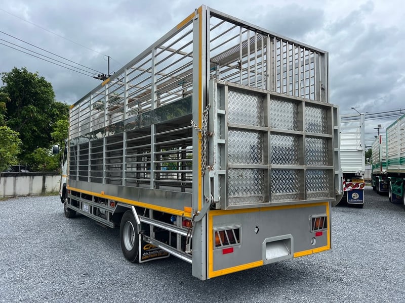 ISUZU FRR 210HP ปี 66 ไมล์แท้ 9,400 km.  #รถหมู 2 ชั้น สแตนเลส  #LEK876 