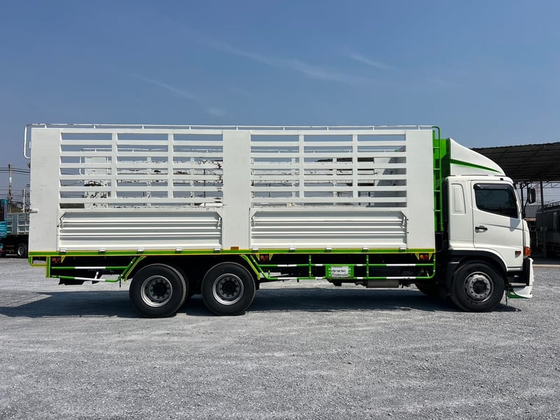 HINO FL8J 260HP ปี66 ไฟใหม่ ไมล์ 167,715 KM. #กระบะคอกเหล็กยาว 7.80 #LEK1179 