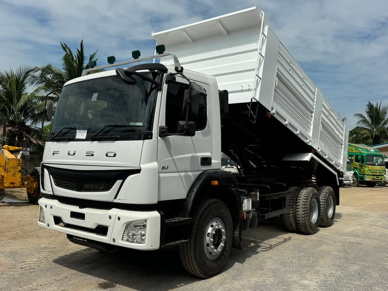 FUSO FJ280HP ปี65 ไมล์น้อย 59,939 km. #10ล้อกระบะดั้มสามมิตร #Lek 418 