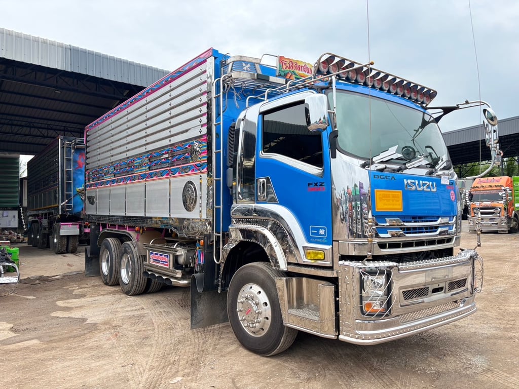 ISUZU FXZ 360 ปี66 ไมล์ 139,000 Km. #10ล้อพ่วงแม่-ลูก กระบะอลูมิเนียม #LEK1037-1085 ISUZU FXZ 360 ปี66 ไมล์ 139,000 Km. #10ล้อพ่วงแม่-ลูก กระบะอลูมิเนียม #LEK1037-1085