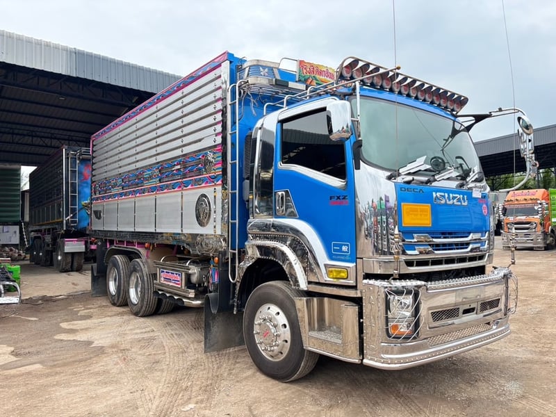 ISUZU FXZ 360 ปี66 ไมล์ 139,000 Km. #10ล้อพ่วงแม่-ลูก กระบะอลูมิเนียม #LEK1037-1085