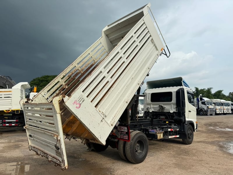 ็HINO FC9J 175HP ปี66 ไมล์33,300 km. #6ล้อ กระบะดั้ม สามมิตร SMM 4รั้ว #LEK923