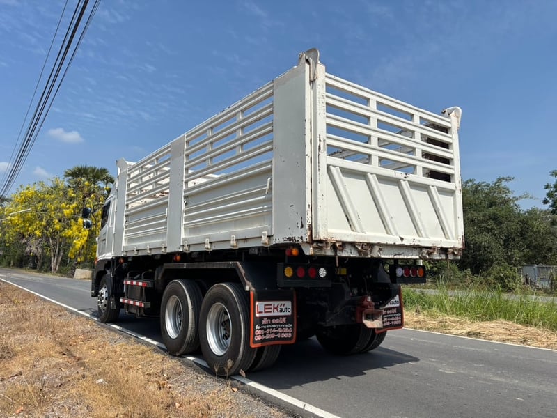 HINO FM1A วิคเตอร์ 344HP ปี 66 ไมล์ 201,404 KM. #กระบะดั้มสามมิตร SMM มีระบบลากพ่วง #LEK1002