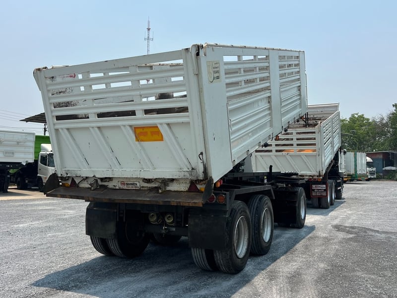 HINO FM1A 344HP แม่ปี 65 ลูกพ่วงสามมิตร ปี 2566 ไมล์ 201,404 KM. #แม่ลูก-กระบะดั้มสามมิตร SMM #LEK1002 ,719 