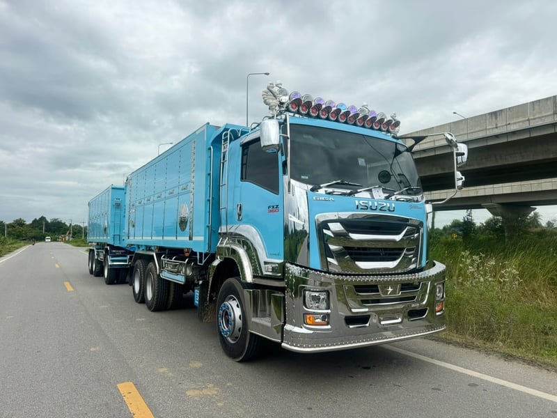 ISUZU FXZ 360HP ไมล์ 56,449km. #10ล้อพ่วงดิน กระบะดั้มอลูมิเนียม อู่ ST # ISUZU FXZ 360HP ไมล์ 56,449km. #10ล้อพ่วงดิน กระบะดั้มอลูมิเนียม อู่ ST #