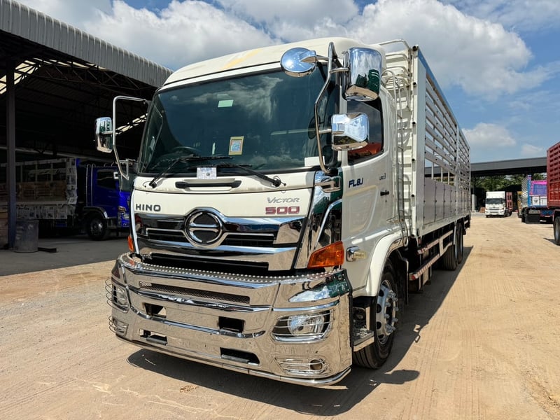 HINO FL8J 260 ปี 62 #กระบะอลูมิเนียมพลาเดียว 