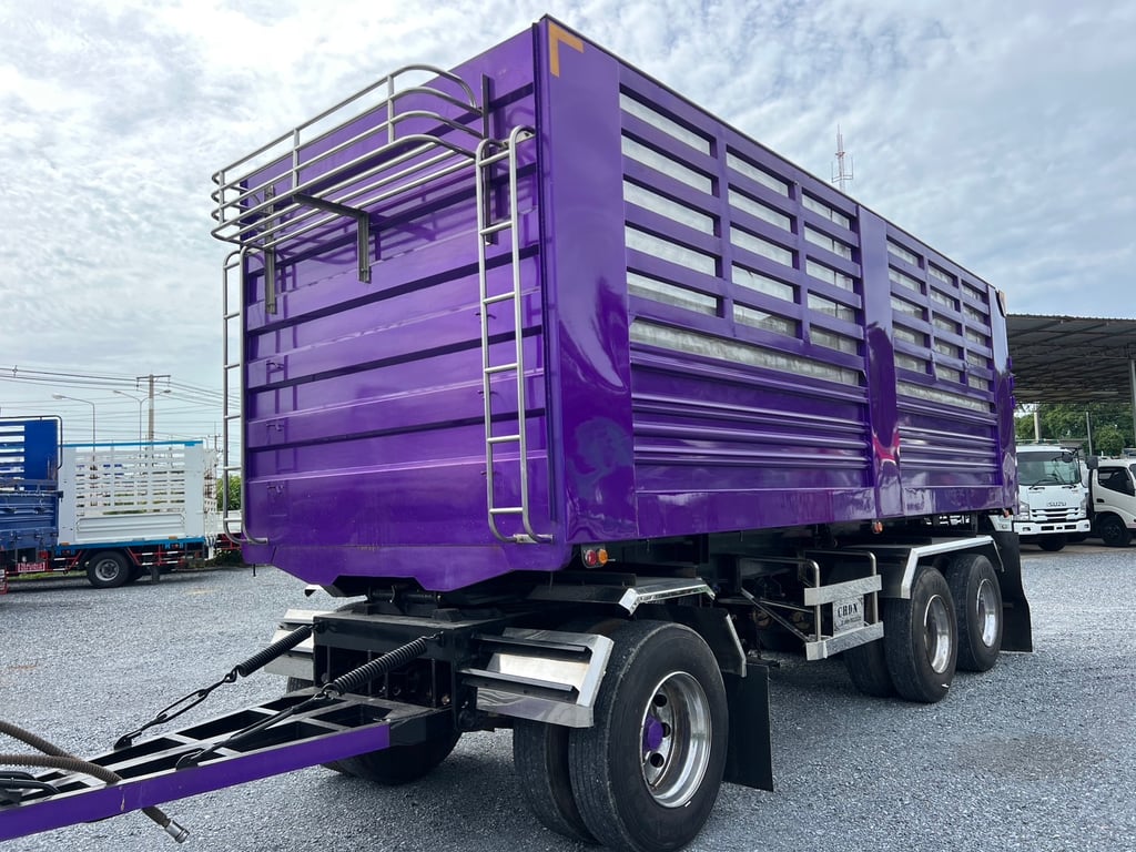 HINO FM2P 380HP ปี65 ไมล์ 188,000 KM. #10ล้อพ่วงกระบะเหล็กดั้มเกษตร #LEK568,569