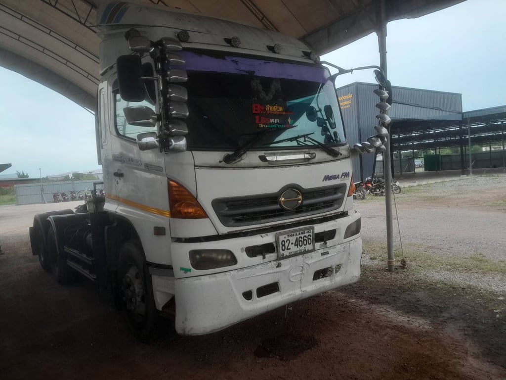 📣📣 Hino Mega 320 ปี 50  💸ราคา 480,000 ฿ พร้อมใช้งาน 📍อยู่ชุมพร ☎098-0947203 แฮ็คส์  #แฮ็คส์รถบรรทุก