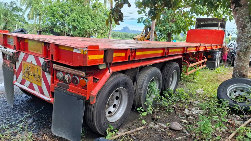 📣📣หางพื้น 3 เพลา สามมิตร 10น๊อต ปี61 💸 320,000 ฿ 📍จ.สตูล ☎098-0947203 แฮ็คส์ #แฮ็คส์รถบรรทุก 📣📣หางพื้น 3 เพลา สามมิตร 10น๊อต ปี61 💸 320,000 ฿ 📍จ.สตูล ☎098-0947203 แฮ็คส์ #แฮ็คส์รถบรรทุก