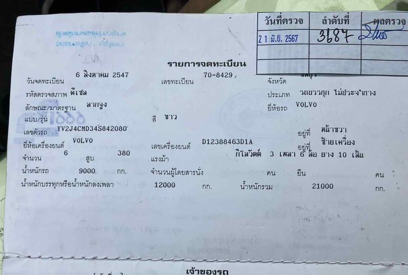 🌟Volvo 380 แรง ปี 47 2 เพลา 💸สินสอด395,000฿ 🌟Volvo 380 แรง ปี 47 2 เพลา 💸สินสอด395,000฿