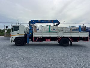  รถ 6ล้อเครน HINO MEGA 212 ปี48 กระบะคาร์โก้เหล็ก  ติดเครน XCMG  