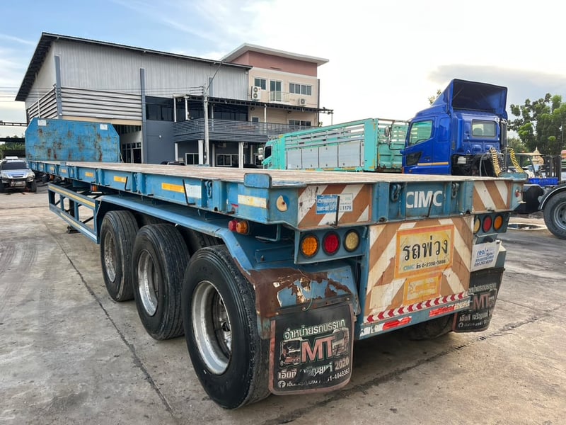 📣📣📣หางพื้นสามเพลา CIMC ปี57  💸ราคา 220,000 ฿ พร้อมใช้งาน 📍ปทุมธานี ☎098-0947203 แฮ็คส์  #แฮ็คส์รถบรรทุก