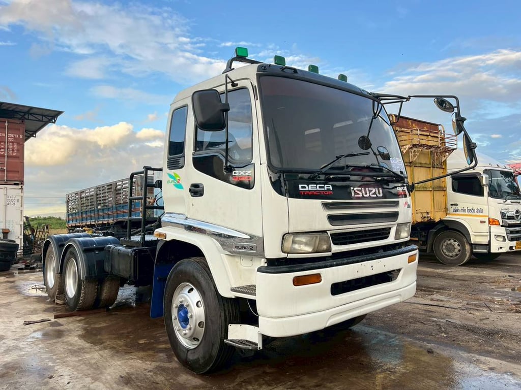 💢หัวลาก ISUZU 320 hp ปี 46💢 💸ราคา 580,000 ฿ มีระบบยกดั้ม ✅ยาง ทะเบียน เต็ม พร้อมใช้งาน ☎098-0947203 แฮ็คส์  #แฮ็คส์รถบรรทุก