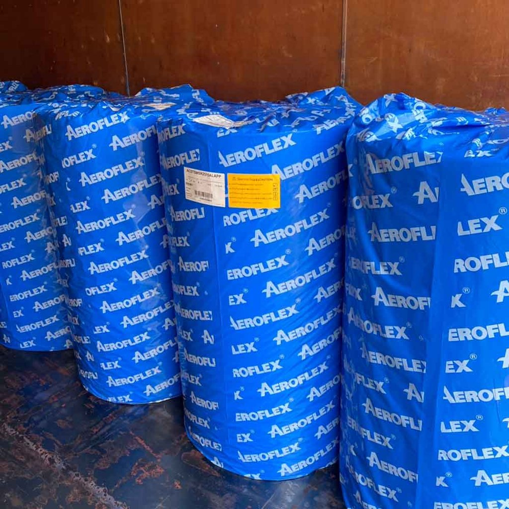 ฉนวนยางดำ AEROFLEX แอร์โรเฟล็กซ์ ยางหุ้มท่อ แบบม้วน (ฉนวนหุ้มท่อแอร์) ราคาถูก